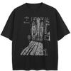 Streetwear Building Grafické tričko Bavlna Unisex Top Trička Tričko Léto Tričko s krátkým rukávem