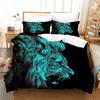 3D Printed Tiger Lion Wildness Animal Bedding Article Duvet Set Personality