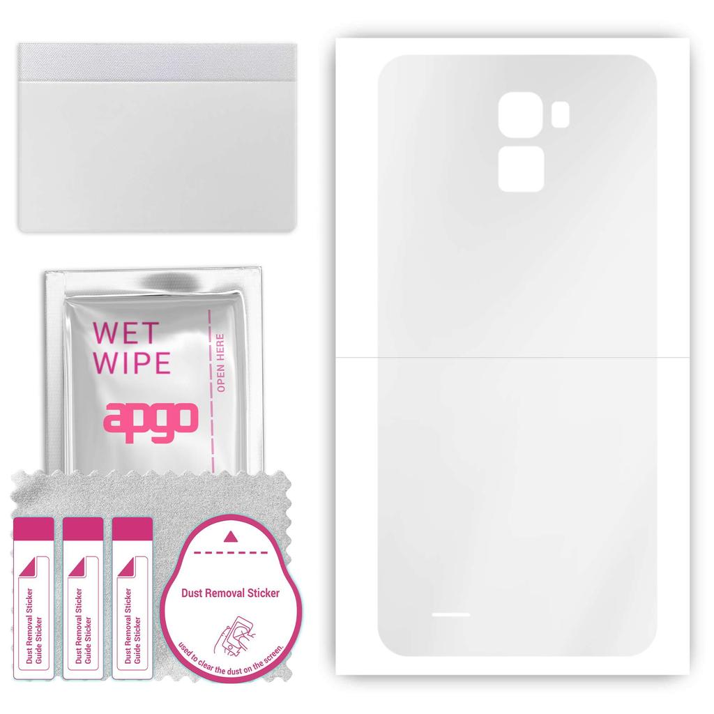 apgo Adesivo Skin Protettiva Ultra Trasparente per il retro compatibile con Kruger&Matz Live 6 Plus, Pellicola Wrap, Pellicola Idrogel, Flessibile, TPU Morbido con posit