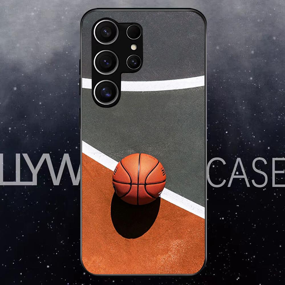 Basket Basketball Phone Case For Samsung S25 Edge Ultra S23 S22 S21 S20 Ultra Plus S24 Fe A54 A53 A25 Glass Cover