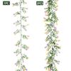210cm Artificial Easter Egg Wreath Artificial Material Colorful Spring Vine Decoration Vine Texture Egg Shape Festive Decor