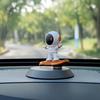 Yousheng Obrotowa Ozdoba na Deskę Rozdzielczą Astronauta 2 w 1 Luminous Cyfrowa Tablica z Numerem Parkingowym z Antypoślizgową Podstawą Akcesoria do Wnętrza Samochodu dla Wszystkich