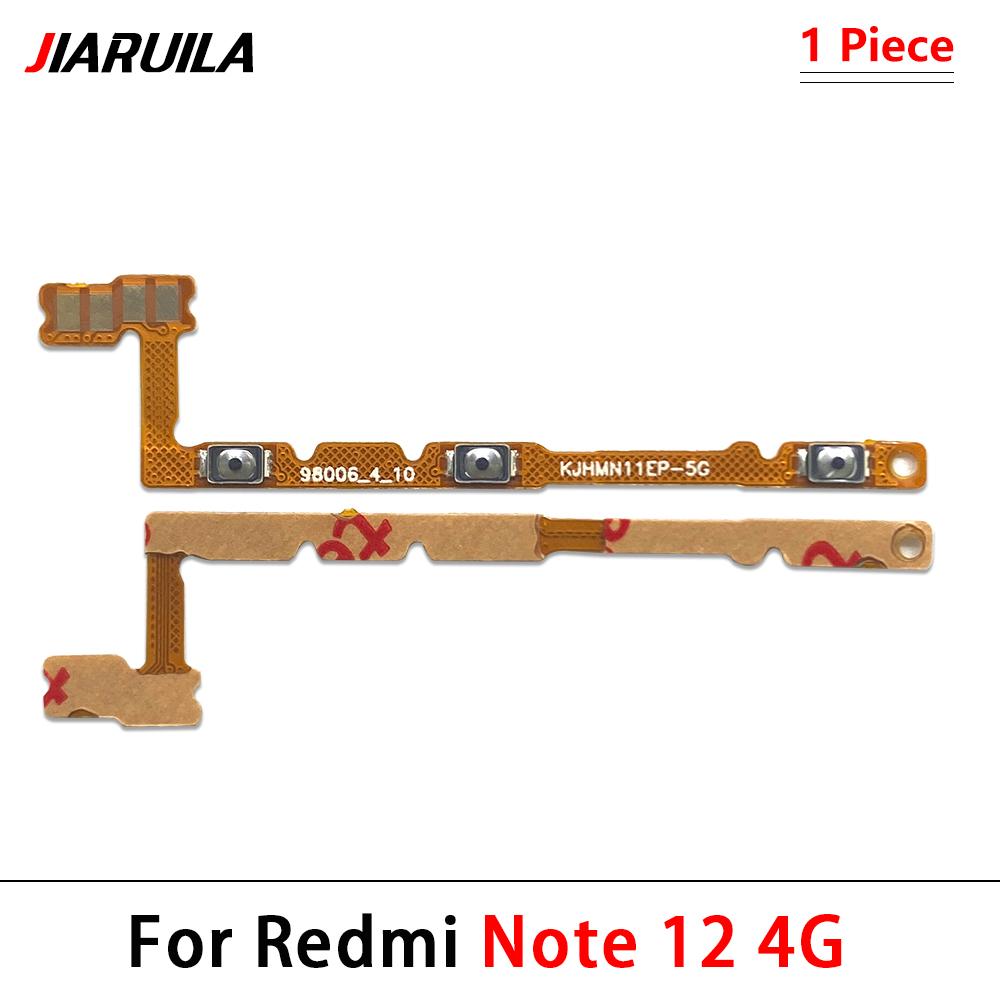 Power On Off Button Volume Key Switch Flex Cable For Xiaomi Redmi Note 10 10s 11 11s 11E 11T 12 12s 12 13 Pro Plus 4G 5G