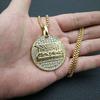Thirteen Apostles Gold-Plated Diamond Titanium Necklace - European & American Hip Hop Style