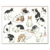 Unsodo Memo Washi Utagawa Pad, Paper, Hiroshige, Cat, MO-4