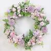 Front Door Wreath 15.7in Outer Diameter Flower Design Eye Catching Flower Wreath for Home Party
