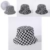 Versatile Black White Print Fisherman Bucket Hat Featuring A Fun Smiley Face Patch For Men And Women