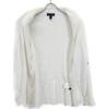 LARDINI JMLJM21 White Cotton Center Vent Double Breasted Knit Tailored Jacket Jacket M whiteUsed