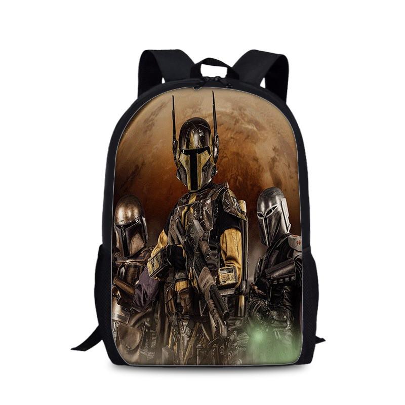 Mandalorian Grogu Batoh pro děti s dvojitým popruhem z odolného nylonového materiálu