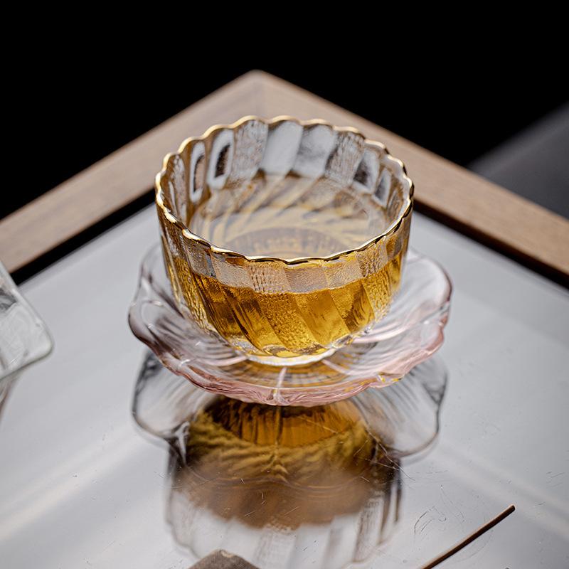 Japanese Style Glass TeaCup Heat-resistant Household Thickened Kung Fu Tea Set Tea Bowl Cup Transparent Small Tea Cup New