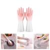 Reusable Household Cleaning Gloves with Extended Cuffs for Dishwashing Kitchen Bathroom Laundry and General Home Use Latex Free Design Comfortable Fit