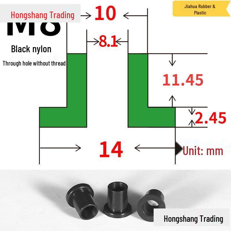 Step T-Shaped Nylon Insulating Bushing Washer, M3-M35 Thread Protection Spacer