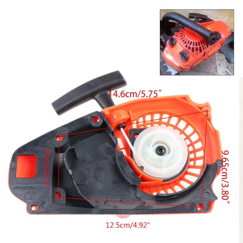 Chainsaw Recoil Starter Assembly Pull Starter Assembly Replacement Garden Tools for 2500 25CC Reliable
