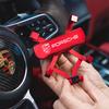 ABS Schwerkraft Auto Handyhalter Lüftungsschlitz GPS Halter Zubehör für Porsche Cayenne Panamera Macan 911 718 Taycan Boxster Cayman 918