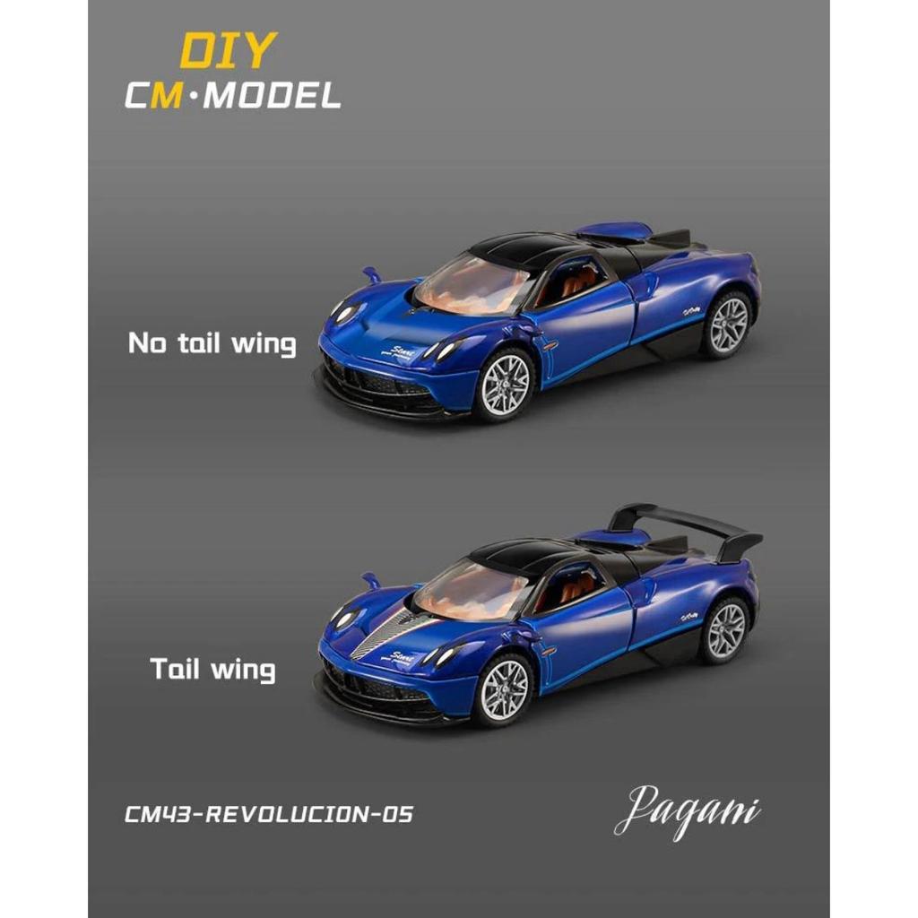 Removable Assembly Version 1/43 Pagani Zonda R AE86 Alloy Modified Car Model Diecasts Metal Sports Vehicles Car Model Kids Gifts