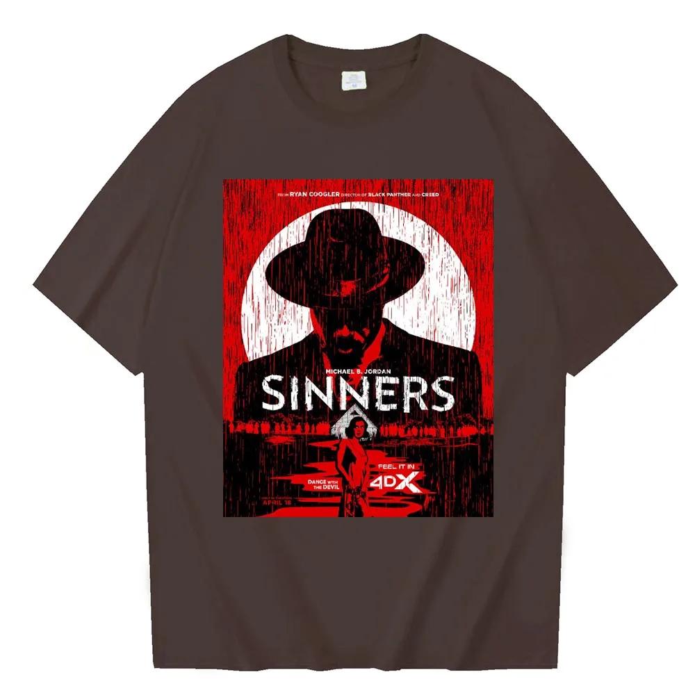 Sinners 2025 Action Movie Tshirt Harajuku Oneck Casual Shirt Gift