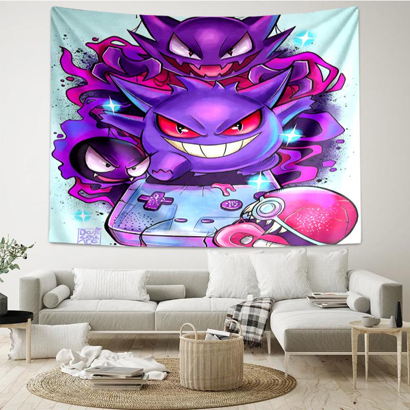 Ghost Haunting Glow Tapestry Hanging for Bedroom,Livingroom, Playroom,Decor Art Room Wall Tapestry Holiday and Birthday Gifts