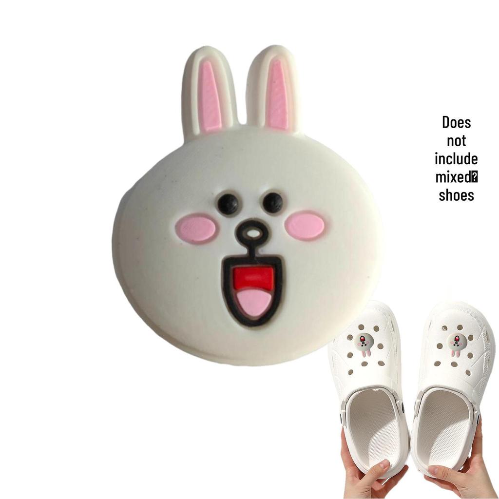 Rabbit Shoe Accessories: Cartoon PVC Charms for DIY Hole Shoes
