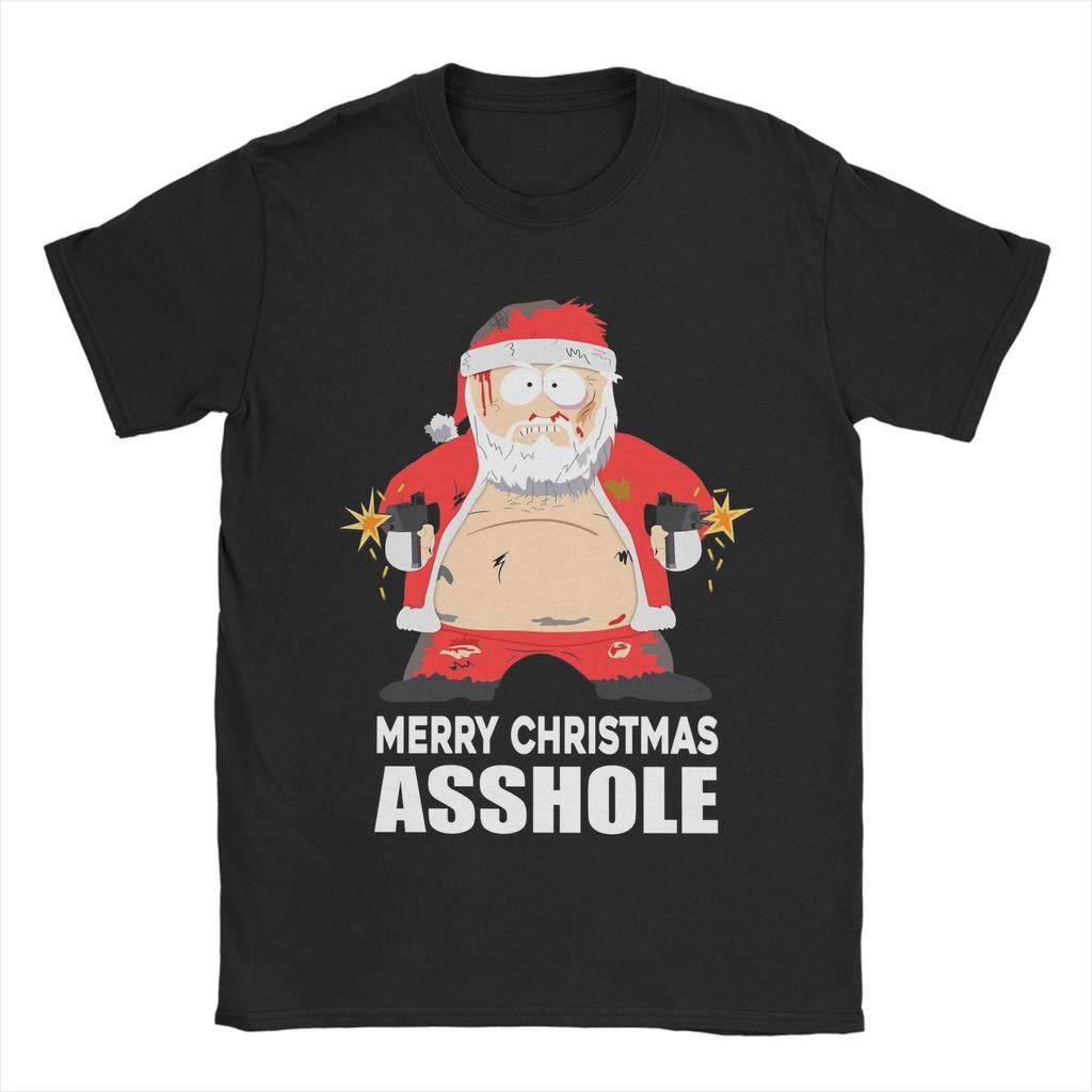 Humor Mr Hankey Around The Christmas Tree South-Park T-Shirt for Men Crew Neck Pure Cotton T Shirts Short Sleeve Tees Clothing