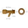 ORYX - Mini Plastic Barrel Faucet With 1/2" Nut
