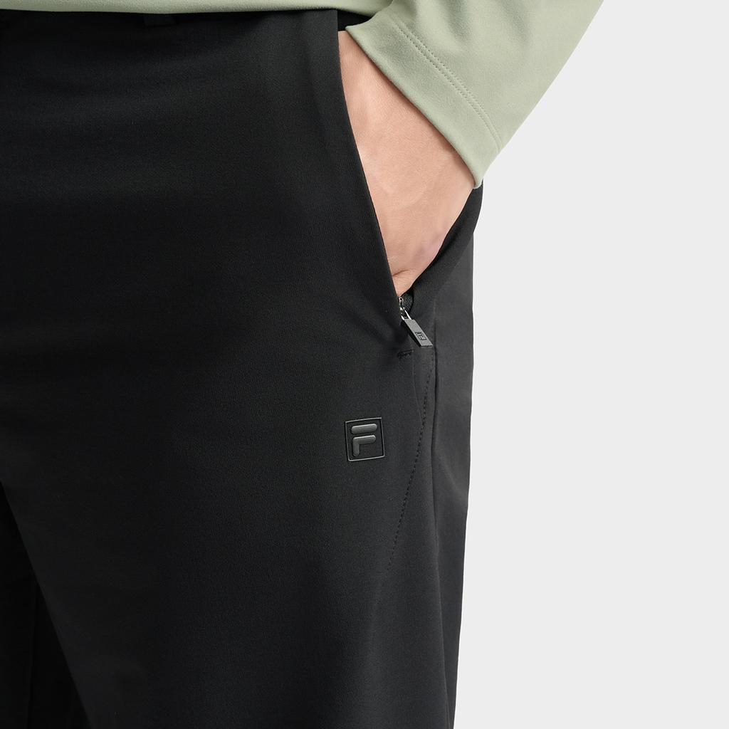 Fila White Classic Fashion Simple Comfortable Light Business Versatile Straight Leg Woven Casual Pants Men Pants F11M543801FBK