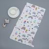 6 Layer Pure Cotton Baby Gauze Square Towel High Density Printed Children Face Washing Saliva Towel Soft Absorbent