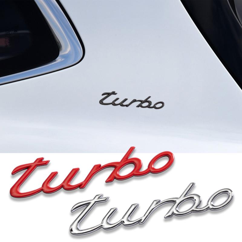 Literă TURBO Autocolant metalic 3D Insignă universală pentru caroserie Emblemă Decal Galvanoplastie Decorare hayon auto