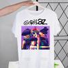 Gorillaz Modern Music Band Cartoon Men's Tshirt Cute Printing Shirt Mens Fashion T-Shirt For Men Casual Tops Short Sleeve
