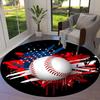 1pc Office Carpet Chair Mats American Baseball Artwork Perfect for Decorating Office Chairss, Or Bedrooms.YDT374