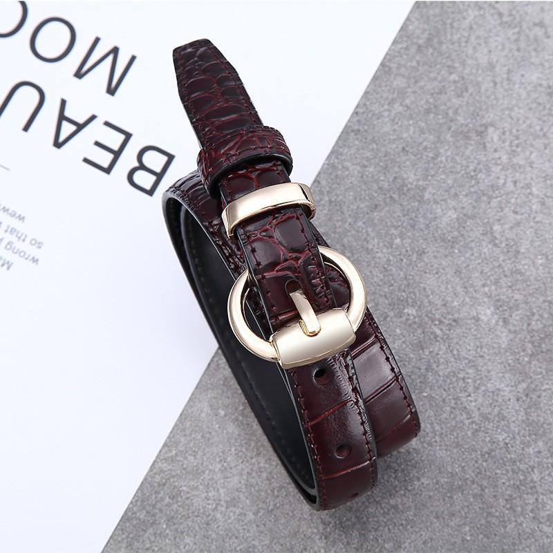 

Ремень из кожи аллигатора, Ветеринарный кожаный ремень, Универсальный женский ремень, Винтажный женский ремень ручной работы в стиле Ins, Женский 105cm