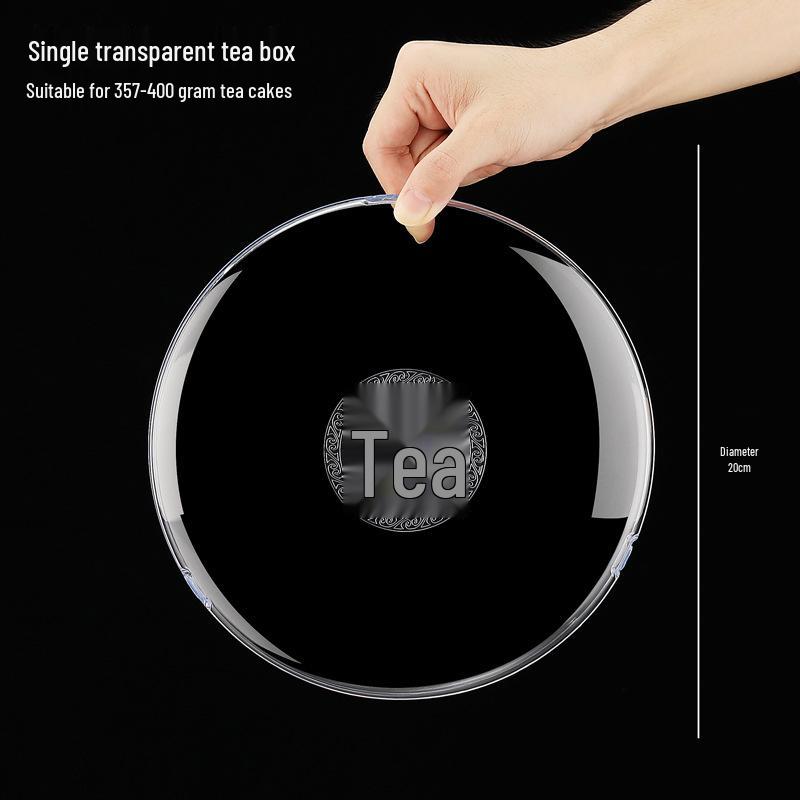 Transparent Dustproof Pu er Tea Cake Storage Rack and Holder