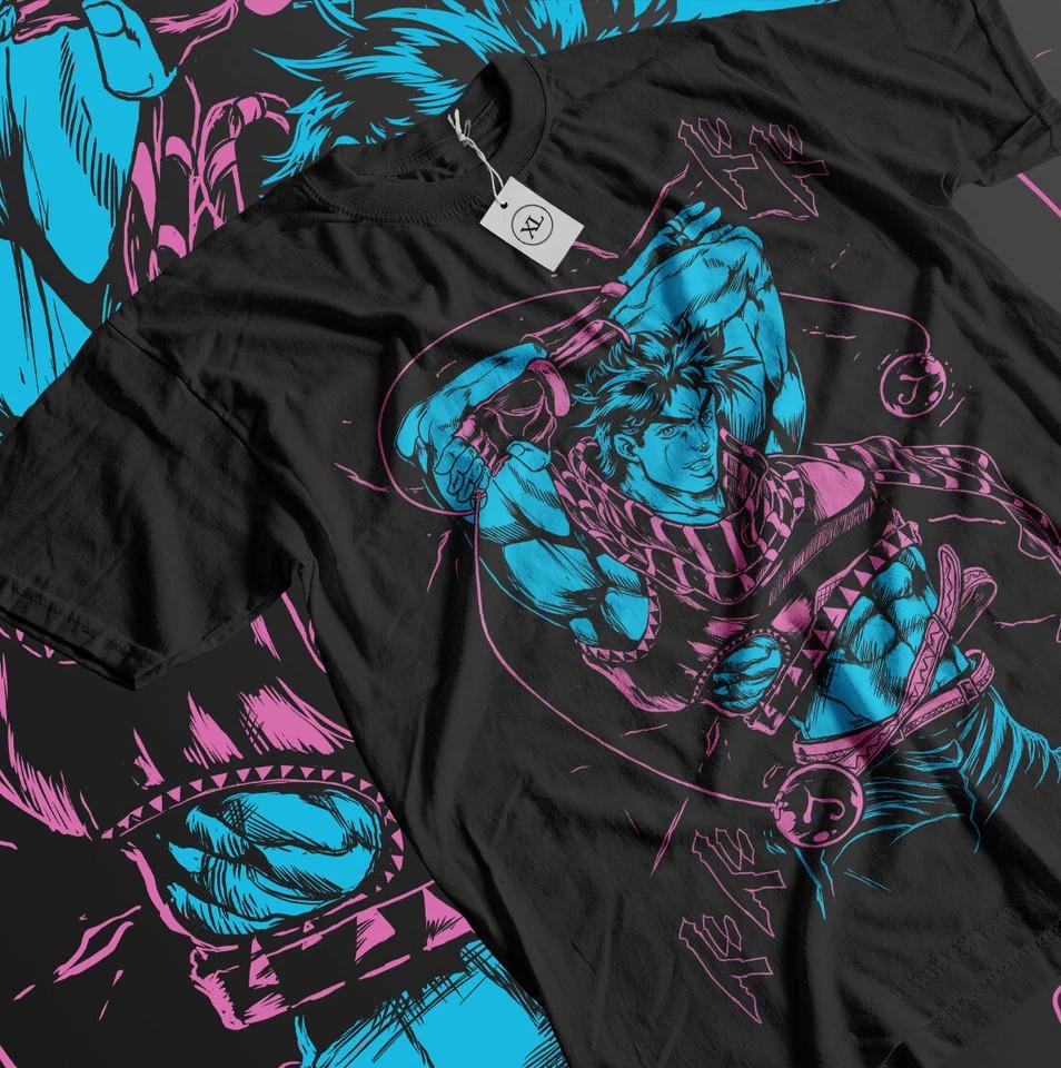 Джозеф Джостар JoJo s Bizarre Adventure Аниме Манга Гиф Унисекс Футболка Все Размеры S