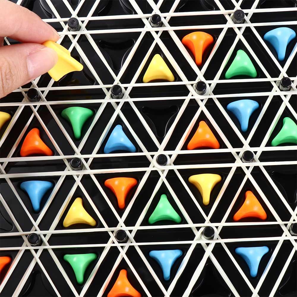 Gummiband Dreieck Schach Tischspiel Logisches Denken Dreieck Puzzle Spielzeug Heimspiel