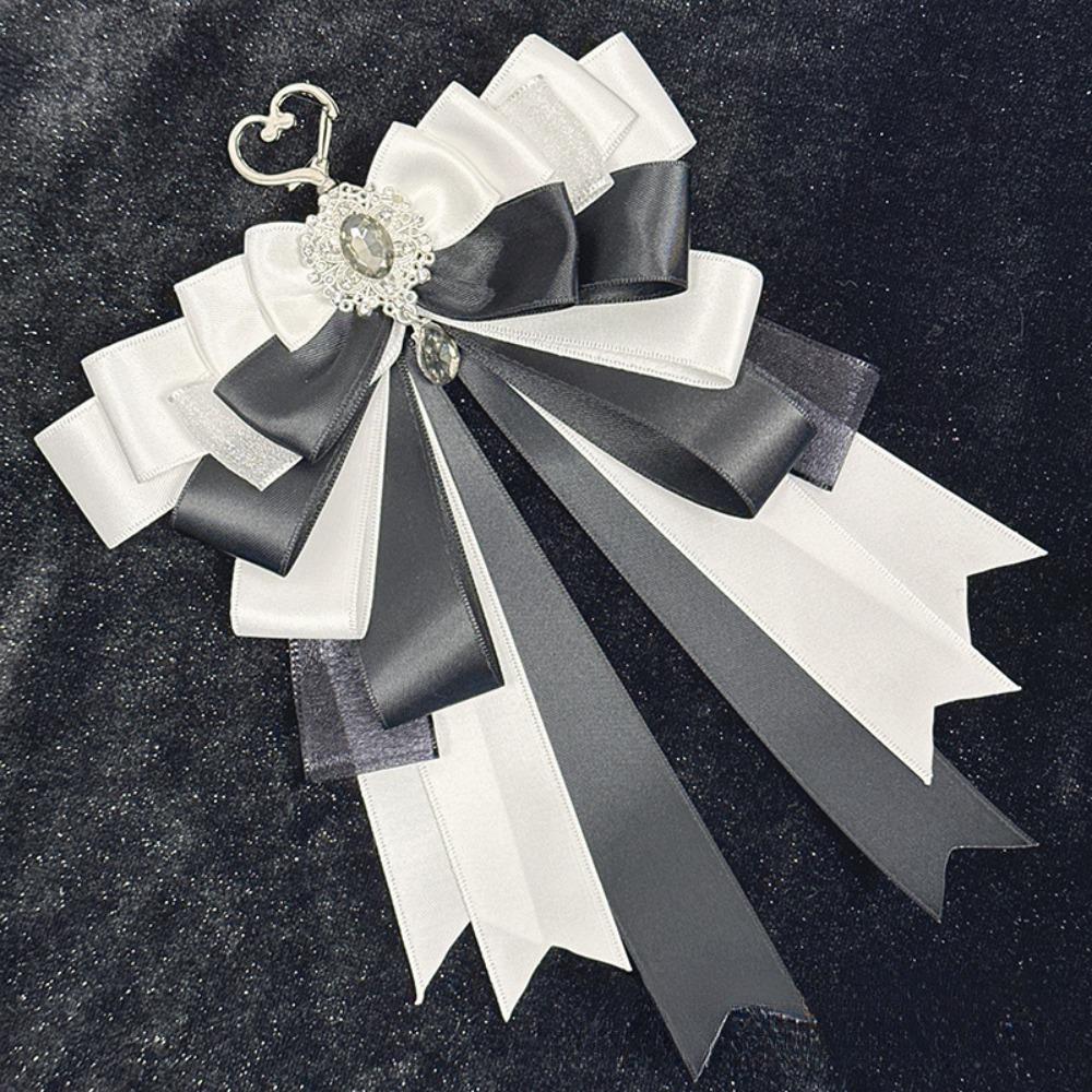 

Double Layer Itabag DIY Pendant Ribbon Lolita Style Keychain Schoolbags Bow Pendant For Friends чёрный