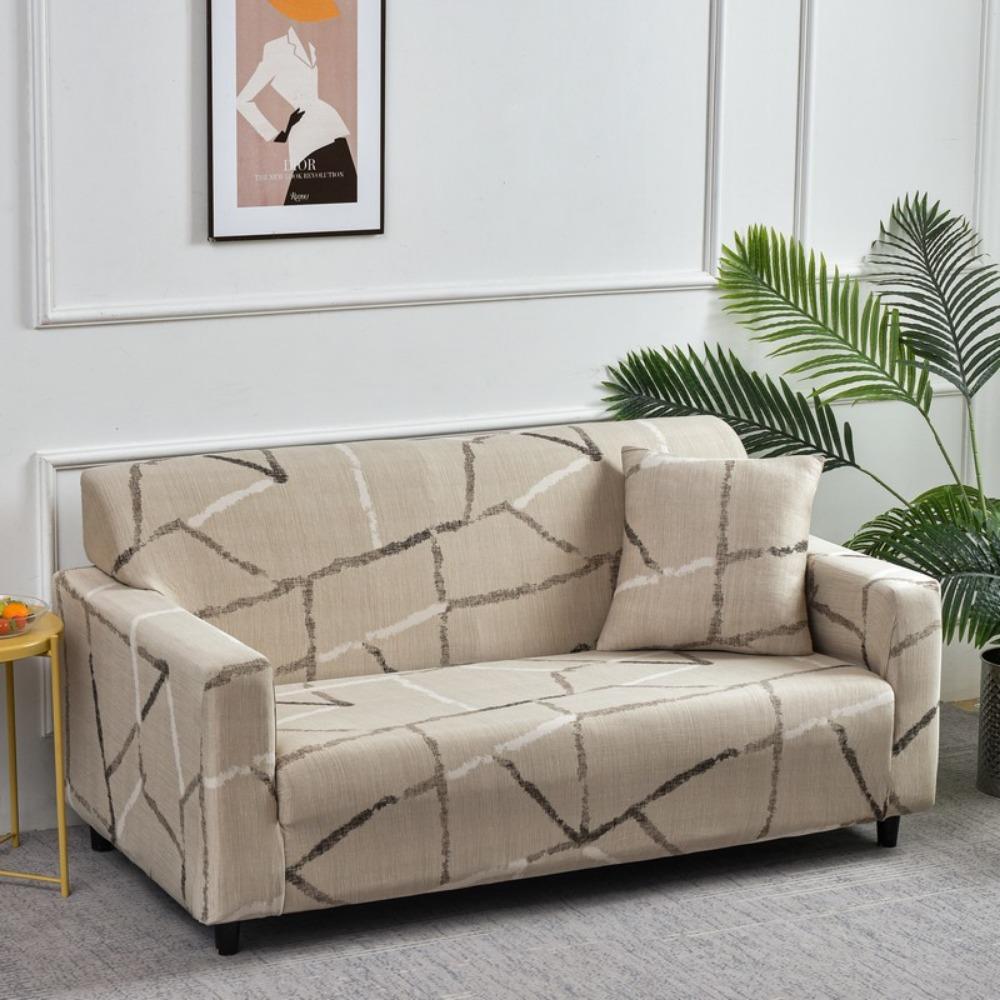 Universal Stretchable Couch Cover Set for Single Double Triple Seater Sofa Full Coverage Slipcovers