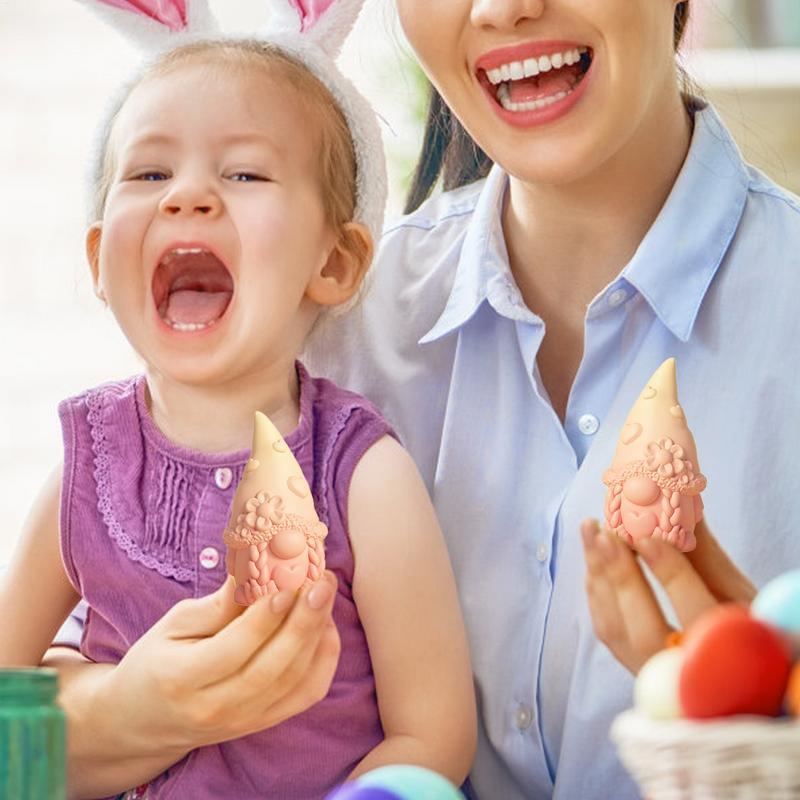 New Faceless Dwarf Silicone Molds 3D Gnome Fondant Scented Candle Clay Plaster Resin Crafts Mold 2025 Easter Gift Home Decor