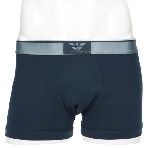 Emporio Armani Tech Wool Tech Wool Boxer Shorts, Front Closure, EU Size, Men's Brand Underwear, 54095269, Navy, Size 68