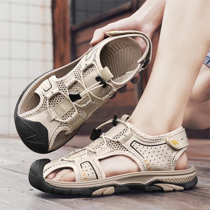 Sandale Baotou de înaltă calitate, la modă, pantofi respirabili de vară, pantofi casual pentru bărbați, confortabili și versatili pentru călătorii și plimbări