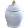 Nordic Mini Ceramic Tea Leaf Jar Fragrant Powder Sealing Portable Travel Small Tea Jar Gilded Porcelain Storage Bottle Container