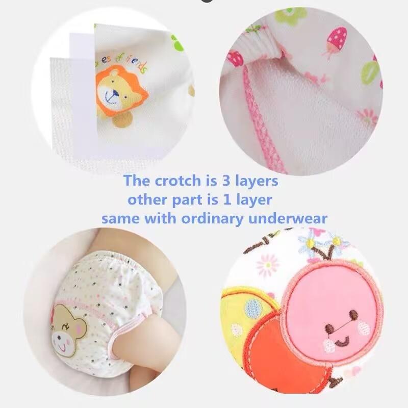 Baby Training Pants Study Diaper Underwear/Infant Learning Panties/Newborn Cartoon Diapers