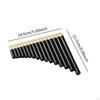 16 Pipe Pan Flute for Music Enthusiasts, C Key, Portable Instrument Performance