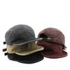 Unisex gewaschene Baumwolle 5-Panel-Kappe Vintage flacher Schirm Streetwear Camp Cap