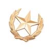 Stylish Wheat And Star Emblem Brooch Alloy Vintage Pin Wheat Star Brooch Pin For Clothing Accessories Lapel Decor