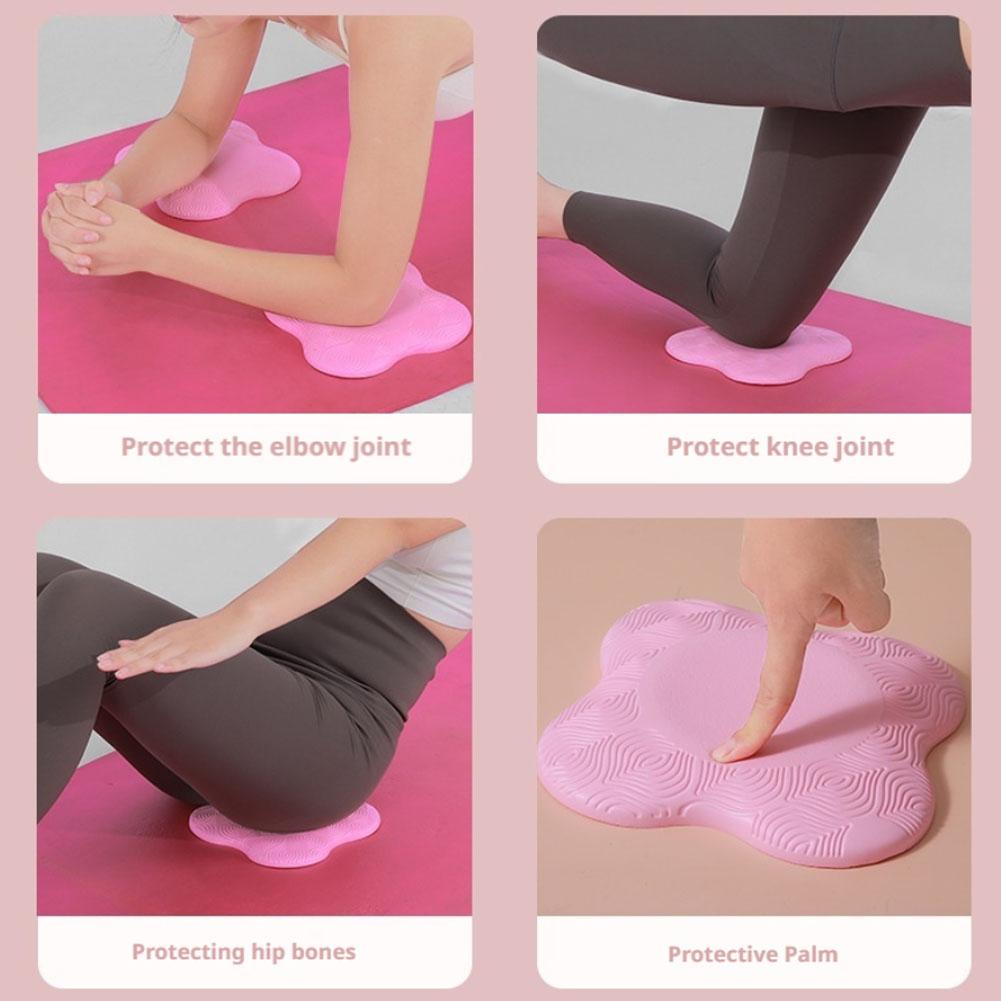 Přenosný klekací polštářek na jógu Zesílená plochá opěrná podložka Chránič kolen Přenosný chránič loktů Podložka na jógu Sportovní podložka na fitness