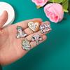 Girl Power Enamel Pins Custom Self Love Club Uterus Brooches Lapel Badges Feminism Fist Jewelry Gift for Women Friends