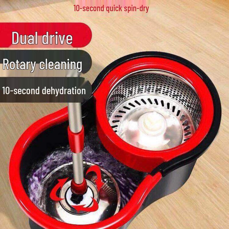 Durable Household Spin Mop with Rotating Spin Dry Bucket