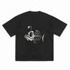 Fishbone Skull Gothic Short Sleeve Tee 100 Cotton TShirt