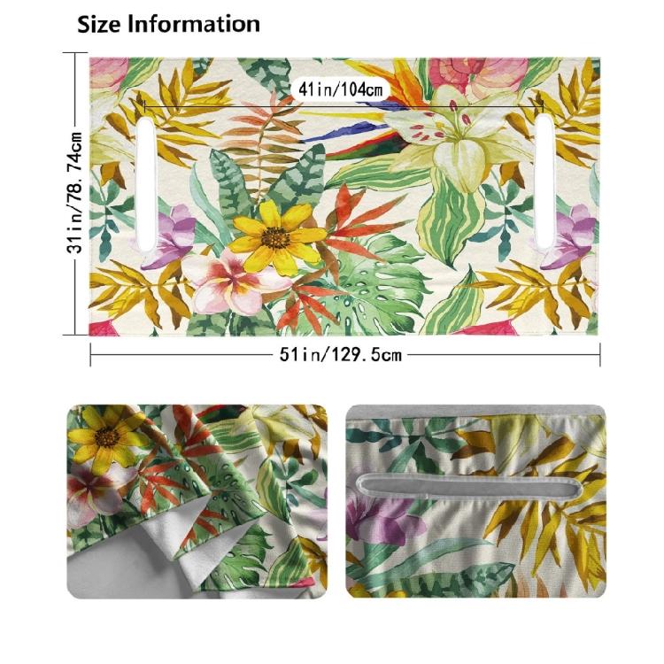 Quick Install Leaf Pattern Golf Cart Seat Cover Universal Golf Cart Seat Towel Blanket Golf Club Car Accessories