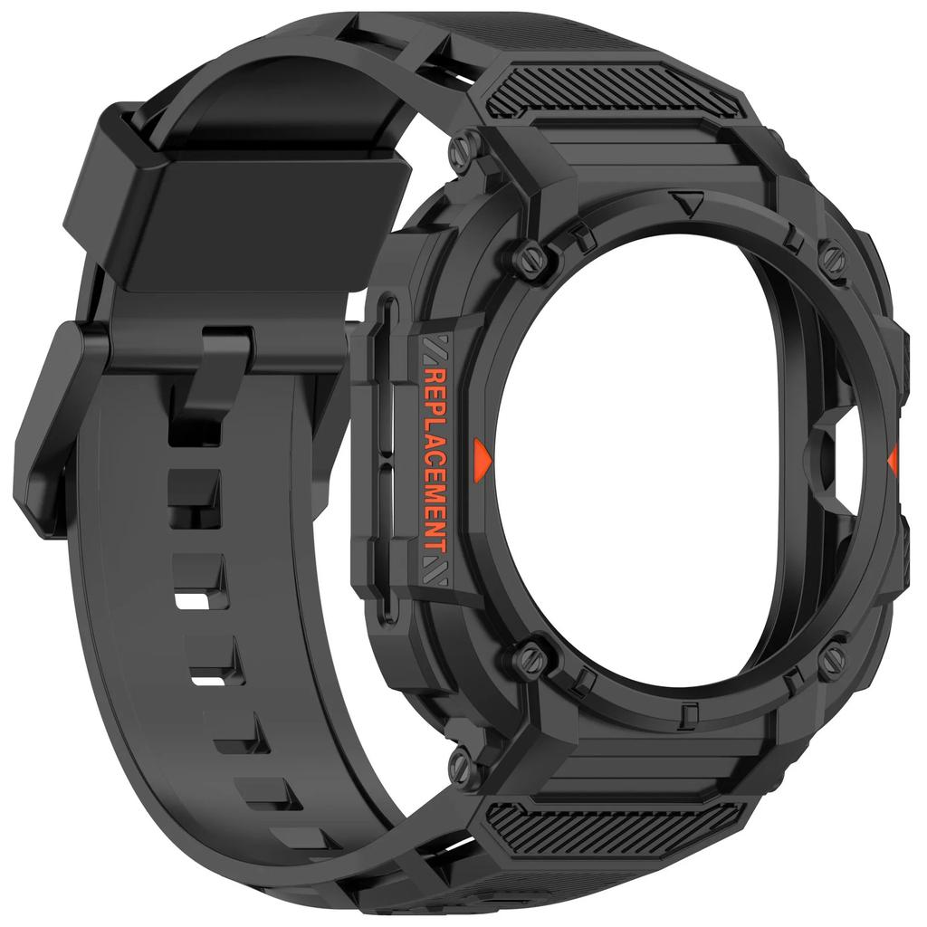 Strap+Case for Samsung Watch Ultra Armor All-in-One TPU Strap for Samsung Galaxy Watch Ultra 2025/Ultra 47mm Case or Case + Band