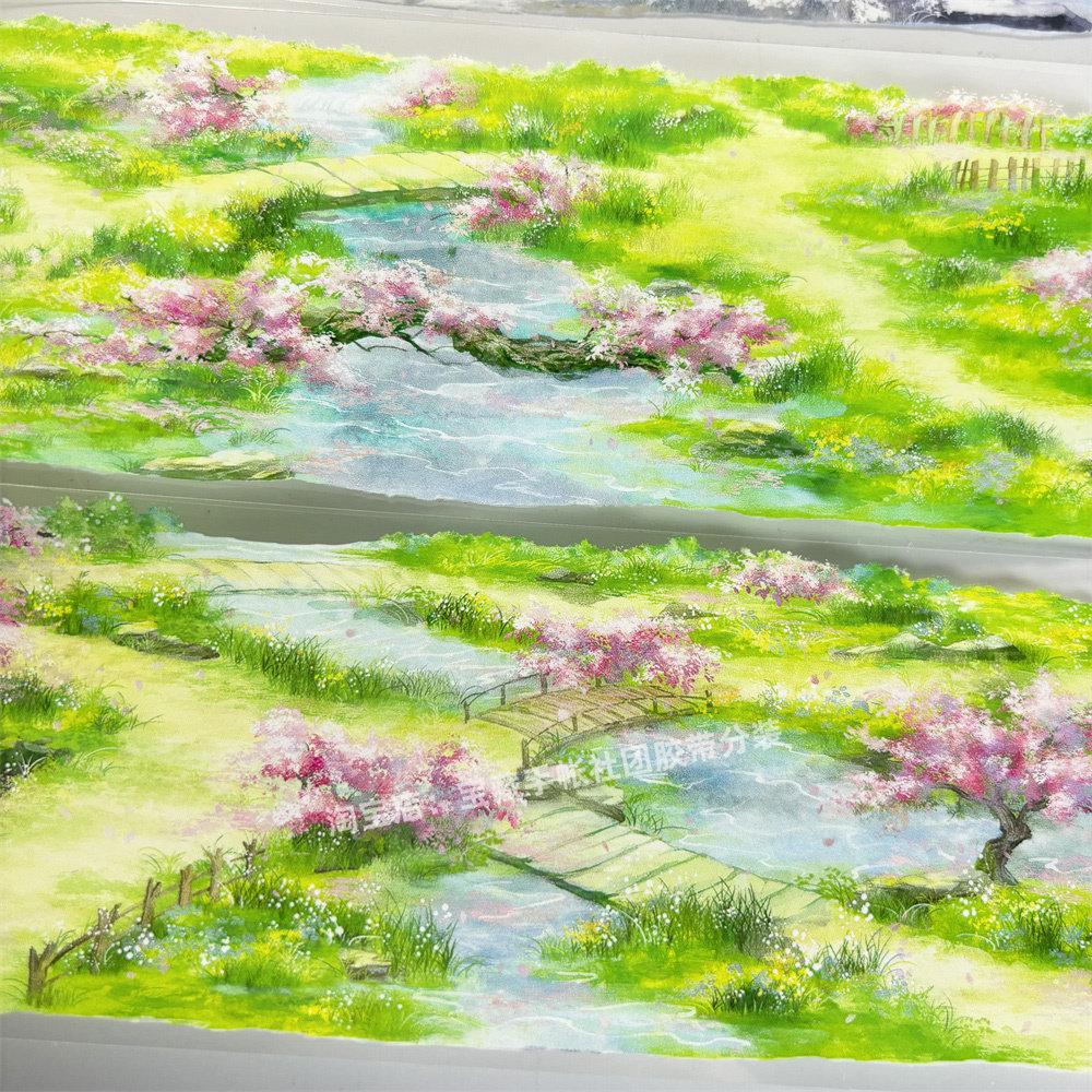 Journal Washi Pet Tape Sisisixi Trail Zero Grass Path Ancient PET Scrapbooking Phone Case Sticker